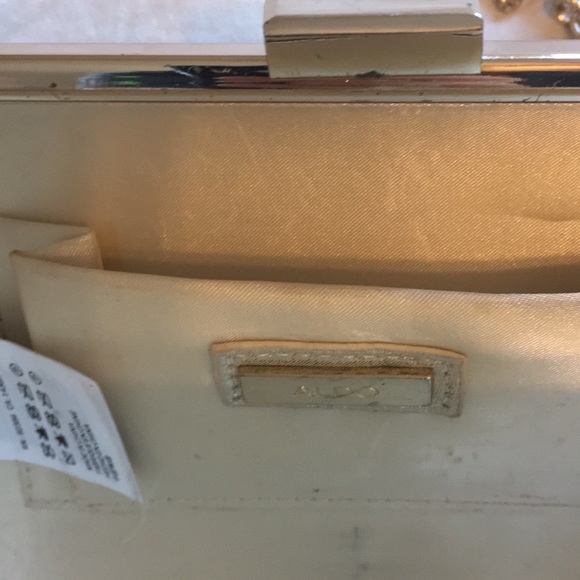 Aldo Gold Sparkly Rhinestone Encrusted Clutch - Picture 9 of 11
